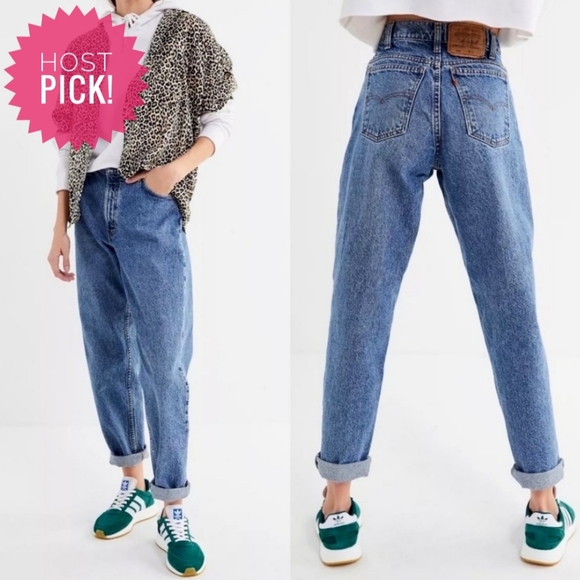 Levi's Denim - RARE Vintage Levi's Y2K 550 Relaxed Tapered Leg High Rise Medium Wash Jeans 4 6